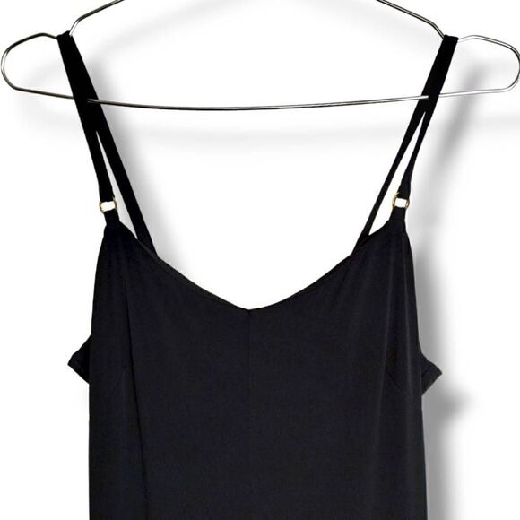 Calvin Klein Womens Gown Sz 10 Black Knit Maxi Witchycore Halloween Wedding y2k - Picture 8 of 11